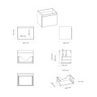 Set armadietto Oltens Vernal 60000400, armadietto Oltens Vernal 60013400, 63009000