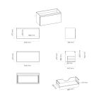 Set lavabo Oltens Vernal 41207300, armadietto Oltens Vernal 60015400