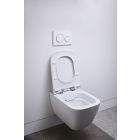 Set vaso WC Geberit Smyle Square 500.208.01.8, copriwater Geberit Smyle Square 500.240.01.1