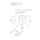 Set armadietto Oltens Vernal 60013300, lavabo Oltens Vernal 41205300