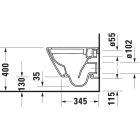 Set vaso WC Duravit D-Neo 25880900001, copriwater Duravit D-Neo 0021690000