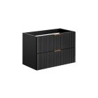 Set armadietto Comad Adel Black ADEL BLACK  82-80-B-2S, lavabo Comad Smile UM-6252SMILE40DP, ADEL BLACK 89-80-B