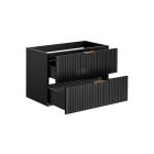 Set armadietto Comad Adel Black ADEL BLACK  82-80-B-2S, lavabo Comad Smile UM-6252SMILE40DP, ADEL BLACK 89-80-B