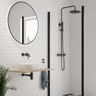 Set porta doccia Oltens Breda 21212300, parete doccia Oltens Breda 22105300