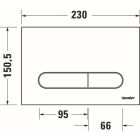 Set vaso WC con copriwater a discesa lenta Duravit D-Neo 45770900A1, modulo di installazione Duravit DuraSystem WD1029000000, WD5009011000