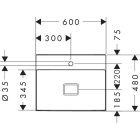 Set lavabo Hansgrohe Xevolos E 61092450, armadietto Hansgrohe Xilesa E 54253550