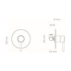 Set rubinetto per doccia Oltens Molle 33100400, prese d'acqua con supporto doccetta Oltens Hvita 39304400, 37102400, 37200400