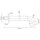 Set rubinetto per vasca e doccia Oltens Hadsel 34108400, bocca di erogazione per rubinetto Oltens Molle 39100400, 39304400, 37102400, 37200400