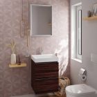 Set armadietto Hansgrohe Xelu Q 54022000, lavabo Hansgrohe Xelu Q 61012450