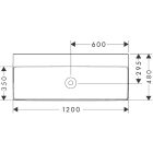 Set armadietto Hansgrohe Xelu Q 54037000, lavabo Hansgrohe Xelu Q 61043450