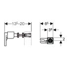 Set modulo di installazione Geberit Duofix 111.320.00.5, vaso WC Oltens Vernal 42002000, 45103000, 111.815.00.1, 49301000