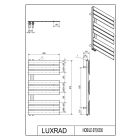 Set radiatore elettrico Luxrad Nobile Elektro NOB8705009003ERG, riscaldatore elettrico Luxrad GLX GLX300B