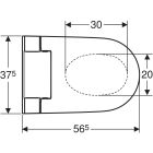 Set vaso con sedile bidet Geberit AquaClean 146.350.01.1, modulo di installazione Geberit Duofix 111.003.00.2, 111.815.00.1