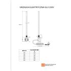 Set radiatore elettrico Luxrad Kastor Elektro KAST13955809003ERG, riscaldatore elettrico Luxrad GLX GLX600B
