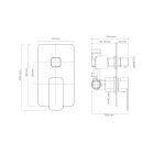 Set rubinetto per vasca e doccia Oltens Hadsel 34108400, bocca di erogazione per rubinetto Oltens Molle 39100400, 39304400, 37102400, 37200400