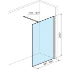 Set parete doccia walk-in Excellent Vidoq KAEX.1507.930.LP.BL, parete doccia walk-in Excellent Vidoq KAEX.1506.900.LP.BL