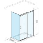 Set box doccia con porta Excellent Rols KAEX.2606.800.LP.BL, porta doccia Excellent Rols KAEX.2612.1000.LP1/2.BL, KAEX.2612.1000.LP2/2.BL