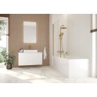 Set parete vasca Oltens Sela 23202100, vasca da bagno rettangolare Oltens Lykke 10010000