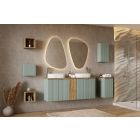 Set armadietto Comad Nova White NOVA WHITE 82-80-2S, lavabo Comad Beyond 5 BEYOND 5 WHITE ( E-6564 ), NOVA OAK A 89-80