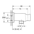 Set soffione doccia con braccio Grohe Rainshower 26066GN0, rubinetto per vasca e doccia Grohe Essence 24058GN1, 26574GN0, 26658GL0, 28362GL1