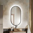 Set specchio Comad Apollo LUSTRO APOLLO BLACK, armadietto Comad Iconic Cashmere ICONIC CASHMERE 80-01-D-2D, ICONIC CASHMERE 82-60-D-1S, UN-WIKI-MC, BLAT 89-60-A OAK COAST EVOKE