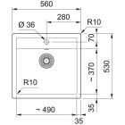 Set lavello Tectonite Franke Sirius SID 143.0702.425, rubinetto da cucina Franke Lina 115.0693.228
