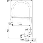 Set rubinetto da cucina Franke Icon Semi-Pro 115.0690.598, dispenser di liquidi Franke Active SM 119.0547.906