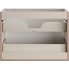 Set armadietto Comad Bella Cashmere BELLA CASHMERE 82-80-46-2S, lavabo Comad Fly FLY WHITE GLOSS UM 80-46 DP ( E-8073-80 )