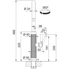 Set rubinetto da cucina Franke Mythos Masterpiece Pull-Out Spray 115.0711.558, dispenser di liquidi Franke Atlas 112.0717.105