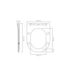 Set vaso WC Oltens Hamnes 42513000, copriwater Oltens Hamnes 45119000