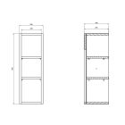 Set mobile per modulo di installazione Cersanit Larga S164-028, armadietto Cersanit Larga S164-039, S164-040, S164-041, S164-053
