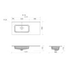 Set armadietto Comad Dorothy Ristretto DOROTHY RISTRETTO 82-100-46-2S, lavabo Comad Go 2 GO 2 100CM L DP ( E-8095-100L )