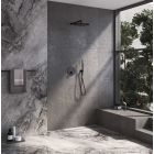 Set rubinetto per vasca e doccia Kronenbach Smart Push 19044002SM, soffione doccia Kronenbach Supra 2.0 153765001904SMN, 01900190KBN, 27409002SMKB, 28628002SMKB, 27500001 KB, 28276000KBSM