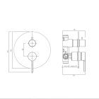 Set rubinetto per vasca e doccia Oltens Rann 34111300, bocca di erogazione per rubinetto Oltens Molle 39100300, 39304300, 37102300, 37200300