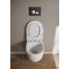 Set vaso WC con copriwater a discesa lenta Cersanit Luna S701-871, set modulo di installazione con placca di comando Cersanit S701-778