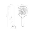 Set rubinetto per vasca e doccia Oltens Onega 34601300, soffione doccia Oltens Vann 37008300, 39403300, 37108300, 39304300, 37200300