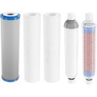 Set completo per filtrazione a osmosi inversa USTM RO6 OSMO6LVITA, cartuccia filtrante per sistemi di osmosi inversa USTM SET14