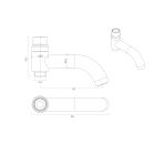 Set set doccia Oltens Molle 36504800, bocca di erogazione per rubinetto Oltens Numa 39106800