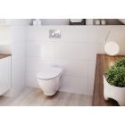 Set vaso WC con copriwater a discesa lenta Cersanit Crea S701-927, set modulo di installazione con placca di comando Cersanit S701-778