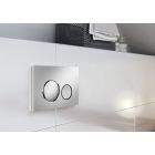Set vaso WC con copriwater a discesa lenta Cersanit Crea S701-927, set modulo di installazione con placca di comando Cersanit S701-778