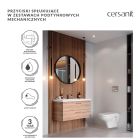 Set vaso WC con copriwater a discesa lenta Cersanit Crea S701-927, set modulo di installazione con placca di comando Cersanit S701-778