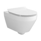 Set vaso WC con copriwater a discesa lenta Cersanit Crea S701-927, set modulo di installazione con placca di comando Cersanit S701-778
