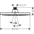 Set deviatore a incasso a 4 vie Hansgrohe Quattro 15930180, elemento esterno per rubinetto d'arresto a incasso Hansgrohe Trio 15932000, 71663000, 26888000, 26277000, 71420000, 27809000, 28272000, 26340000