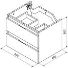 Set corpo dell'armadietto Excellent Tuto 2.0 MLEX.2172.800.GRBL, piano sopra armadietto Excellent Tuto 2.0 MLEX.2116.800.MA, MLEX.2151.800.02.GR