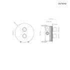 Set rubinetto per vasca e doccia Oltens Katla 34600400, soffione doccia Oltens Vindel 37006400, 39402400, 39304400, 37102400, 37200400