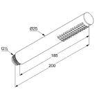 Set rubinetto per vasca e doccia Kludi Nova Fonte Puristic 20759N215, soffione doccia Kludi A-QA 64325N2-00, 66514N2-00, 88022, 39120N2-00, 65567N2-00, 61071N2-00