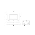 Set lavabo Oltens Stila 40001900, armadietto Oltens Lun 60028900