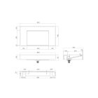 Set lavabo Oltens Stila 40001900, armadietto Oltens Lun 60028900