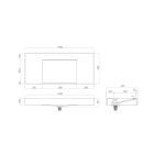 Set lavabo Oltens Stila 40003000, armadietto Oltens Lun 60034060