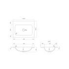 Set armadietto Oltens Lun 60032060, lavabo Oltens Kalla 40207900